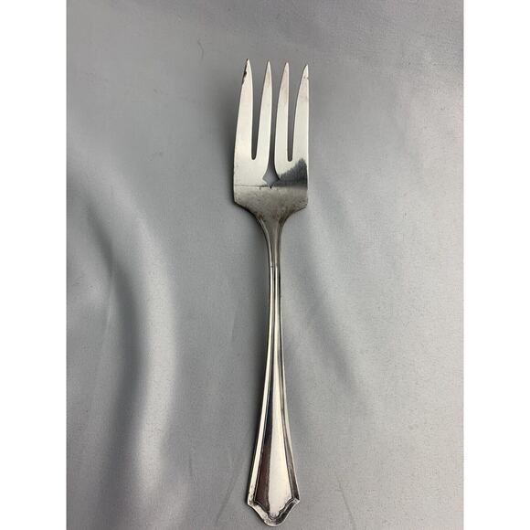 Vintage Oneida Community Par Plate Vernon-Ashley 8 1/4" Cold Meat Serving Fork - Picture 5 of 10